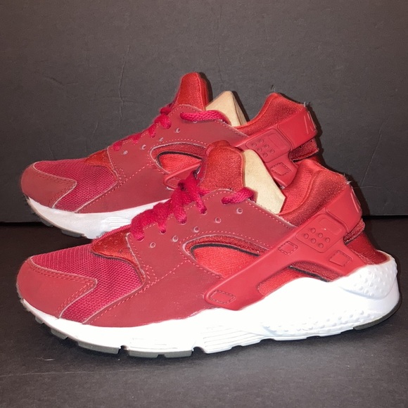 2 for $15 NIKE HUARACHE RUN (GS) 654275-604 GYM RED Big Kid’s Unisex Size 6 Y - Picture 5 of 12